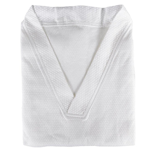 Pullover Style Disposable Two-Piece Bathrobe – V-Neck Top and Shorts for Spa & Hotel Use