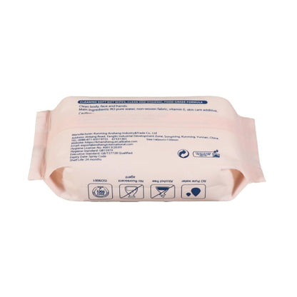 6-Pack Pure Water Wet Wipes,14×15 cm,OEM Private Label Baby & Adult Wipes