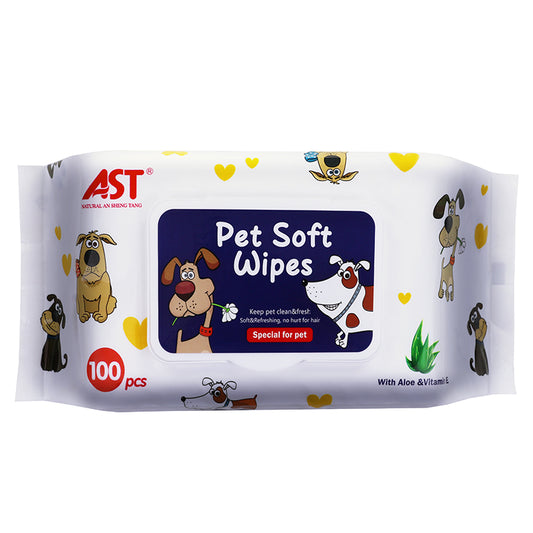 Gentle & Effective Cleaning 100 pcs pet soft wipes for Pets