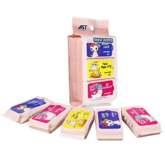 6-Pack Pure Water Wet Wipes,14×15 cm,OEM Private Label Baby & Adult Wipes